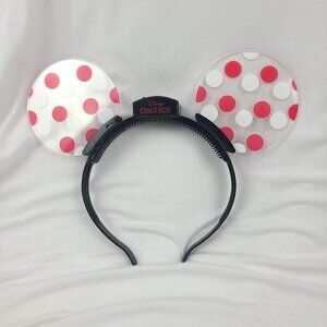 Disney on Ice Minnie Mickey Mouse Ears Kids Polka Dot Light Up Flashing TESTED